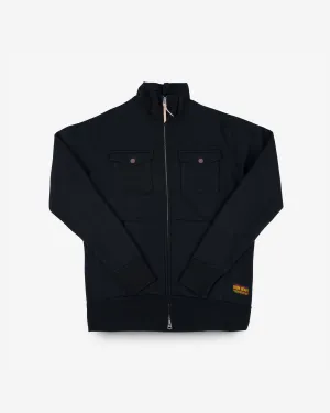 14oz Ultra Heavyweight Loopwheel Sweater Jacket - Black