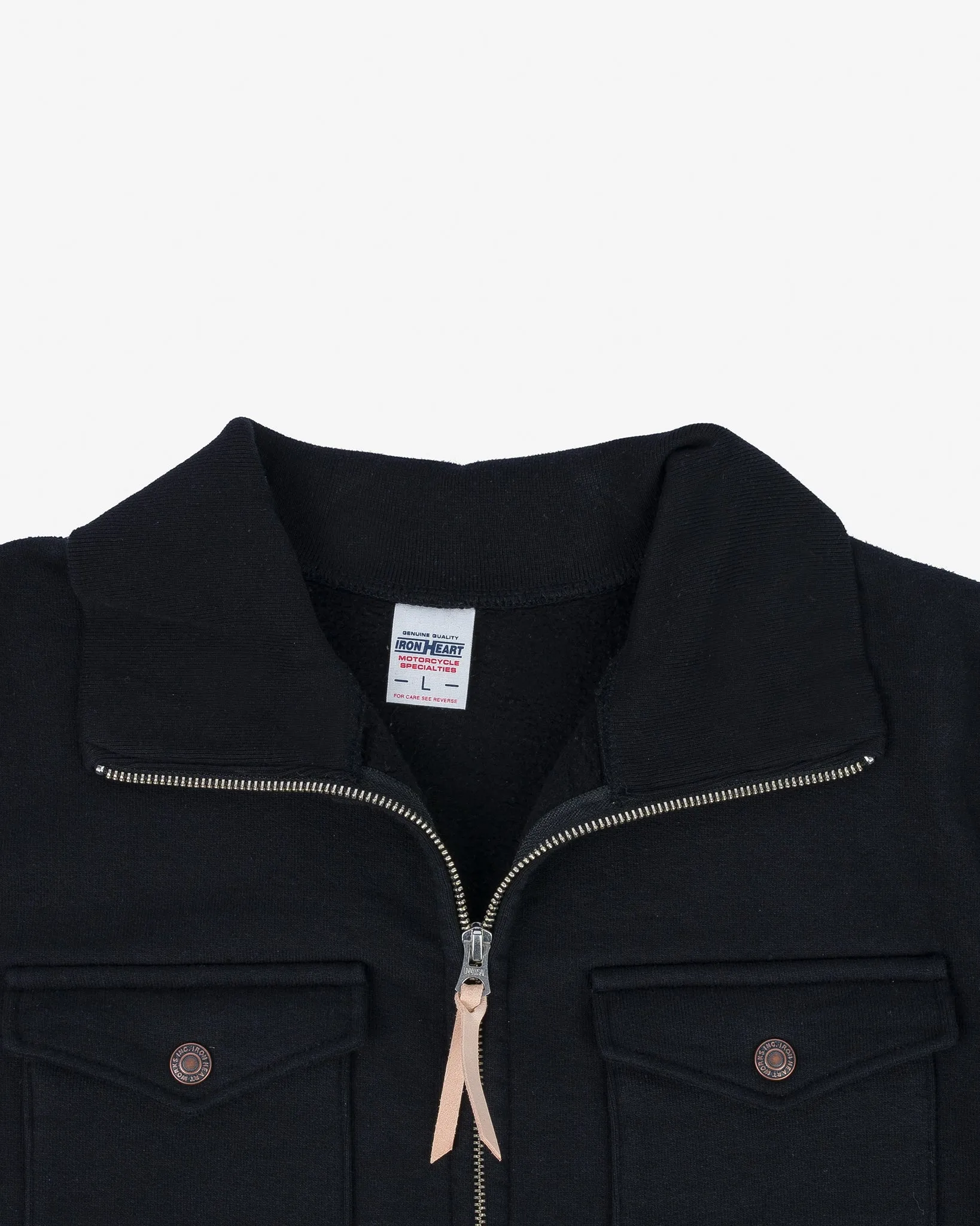 14oz Ultra Heavyweight Loopwheel Sweater Jacket - Black