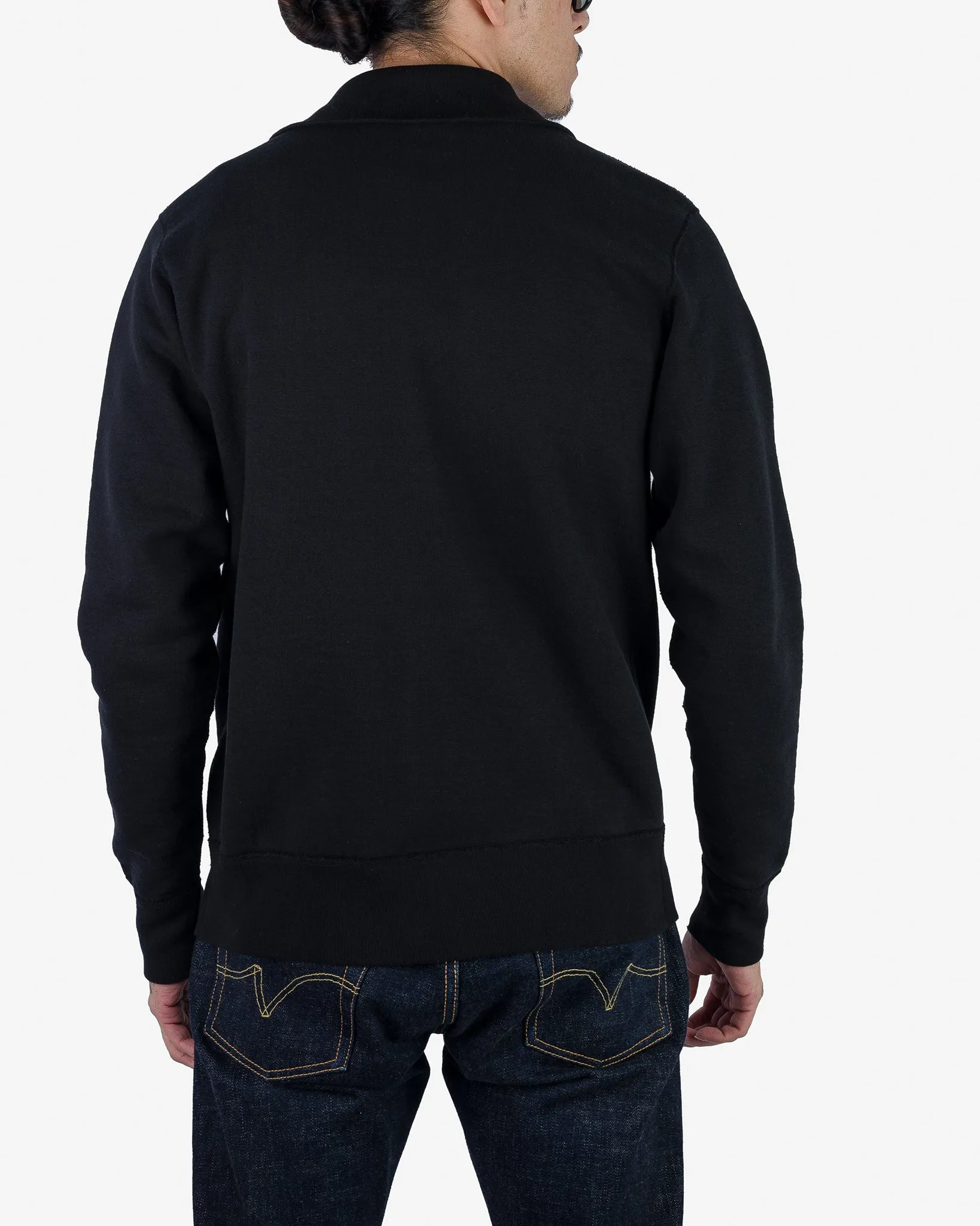 14oz Ultra Heavyweight Loopwheel Sweater Jacket - Black