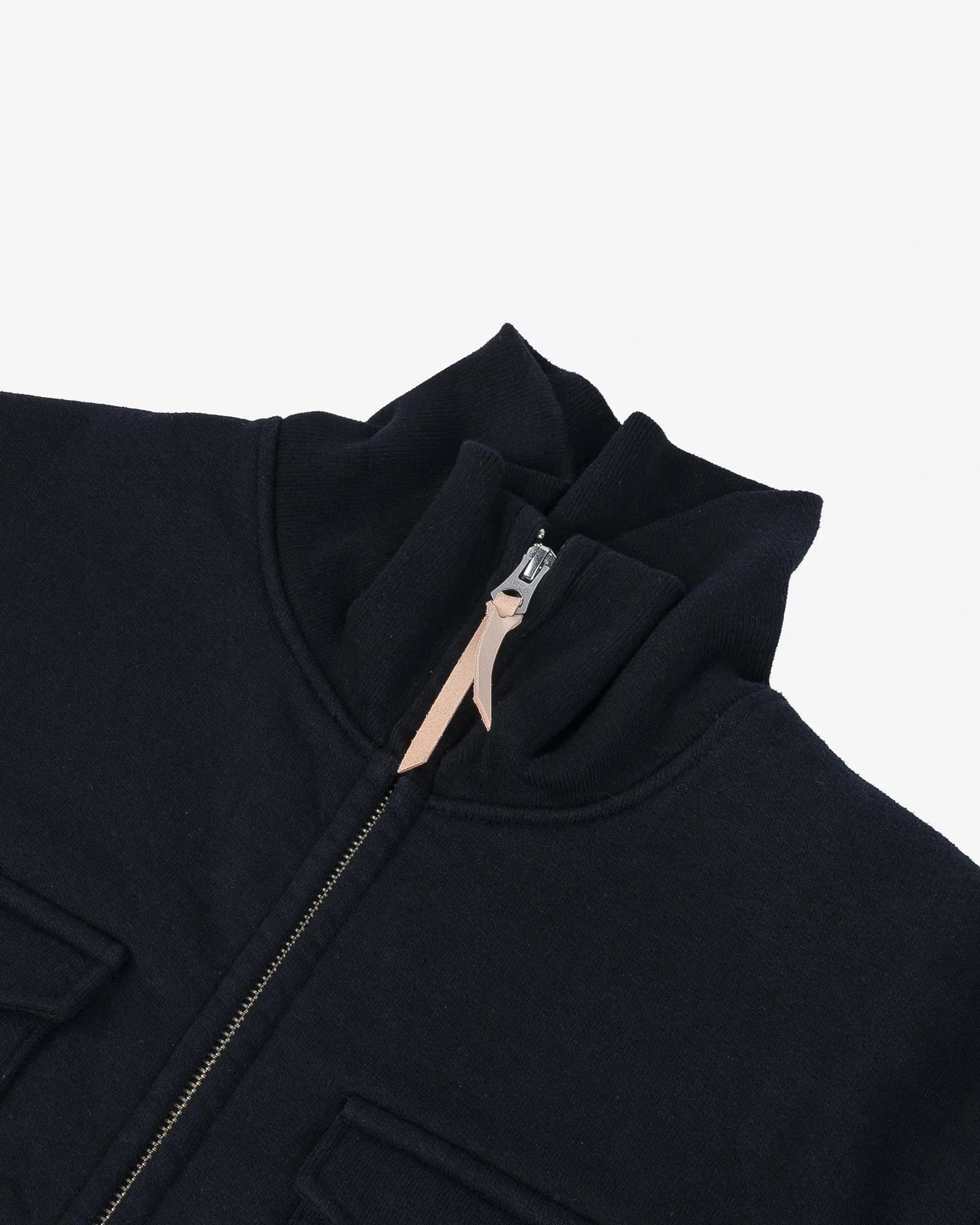 14oz Ultra Heavyweight Loopwheel Sweater Jacket - Black