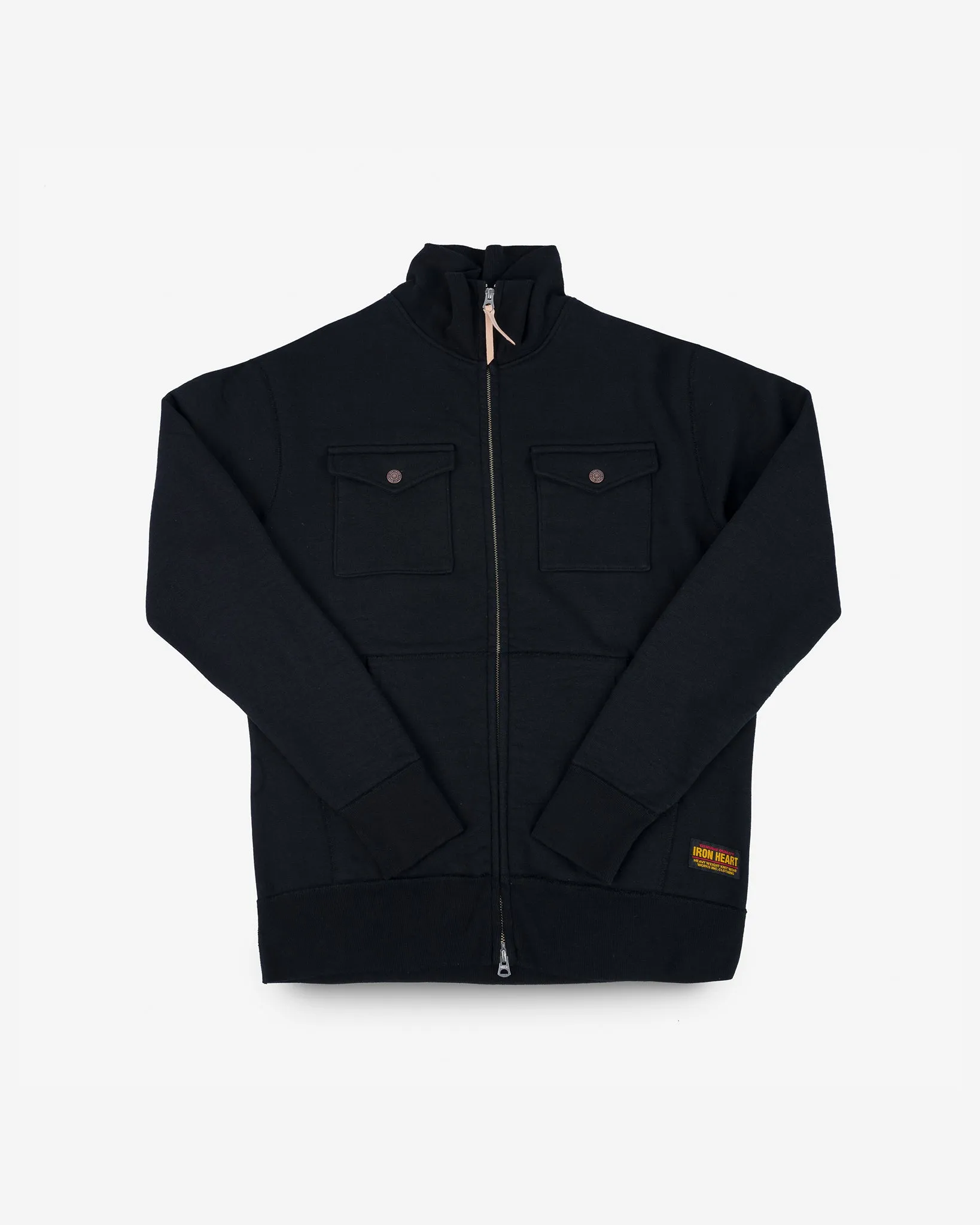 14oz Ultra Heavyweight Loopwheel Sweater Jacket - Black
