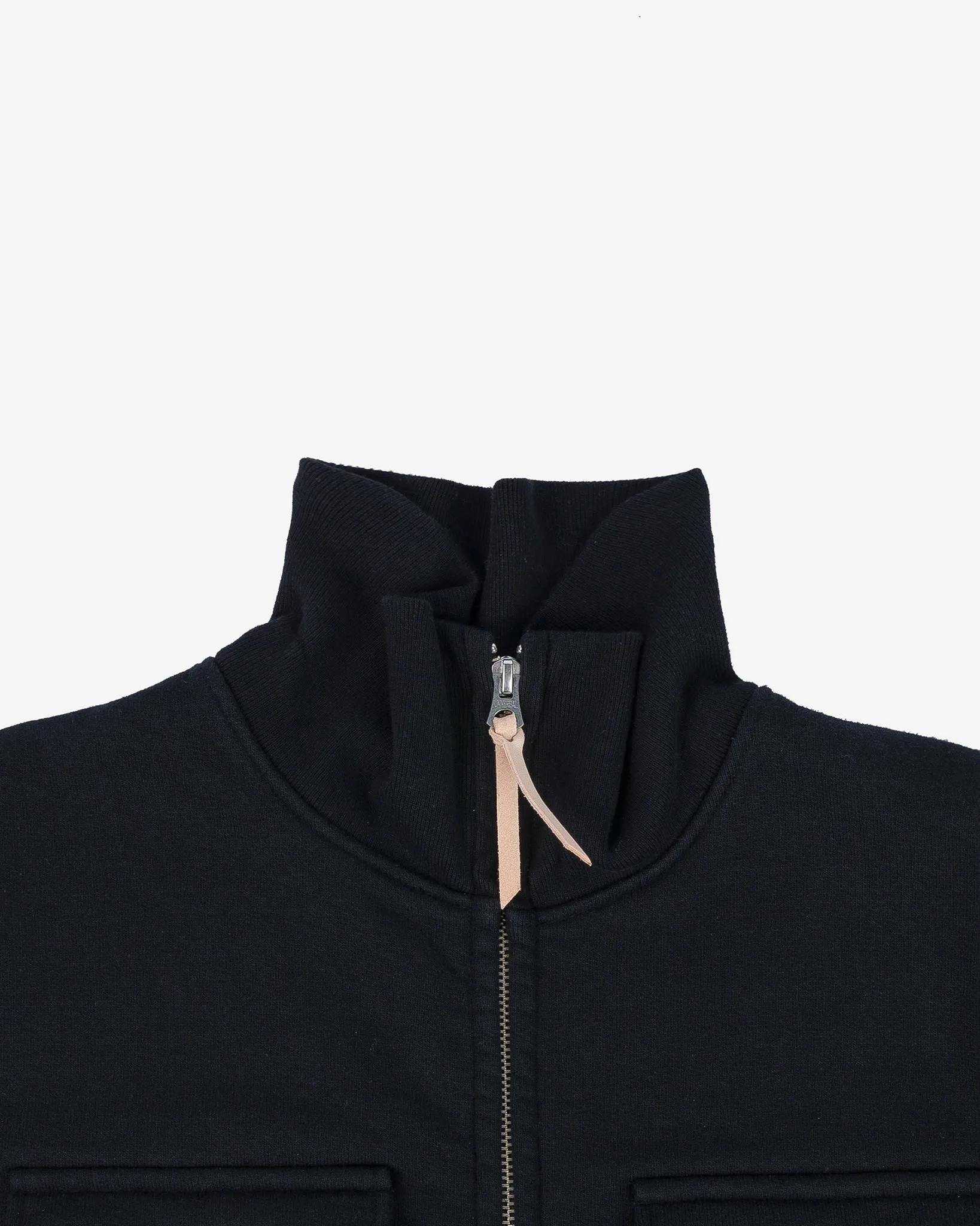 14oz Ultra Heavyweight Loopwheel Sweater Jacket - Black