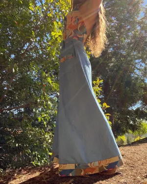 1930s Style Handmade Chambray Beach Pajamas