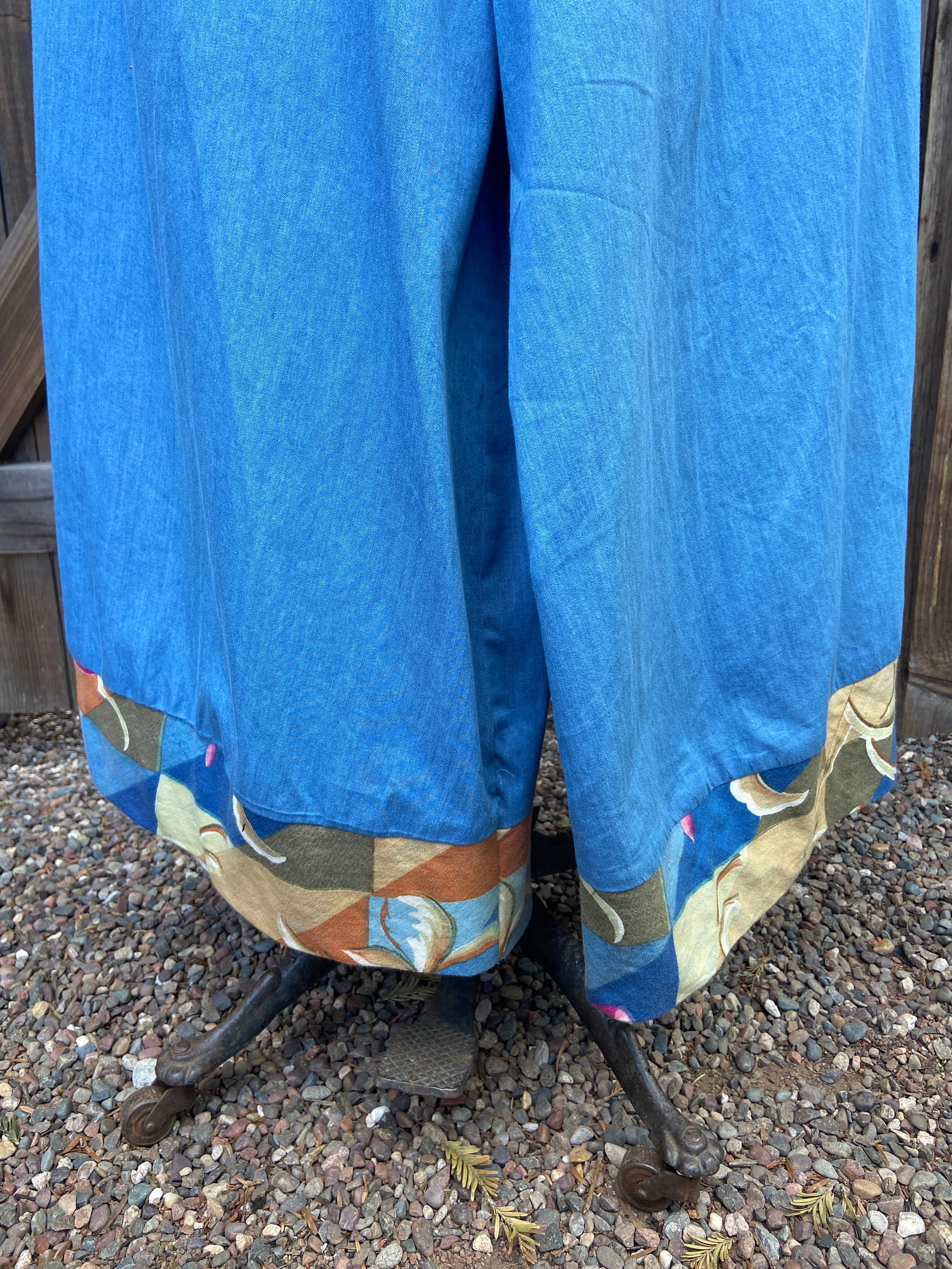 1930s Style Handmade Chambray Beach Pajamas