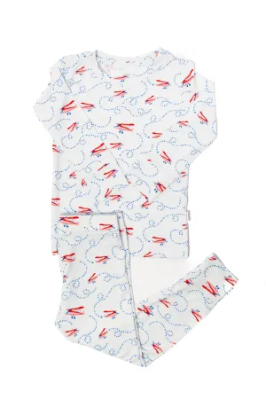 2 piece Airplane Pajamas