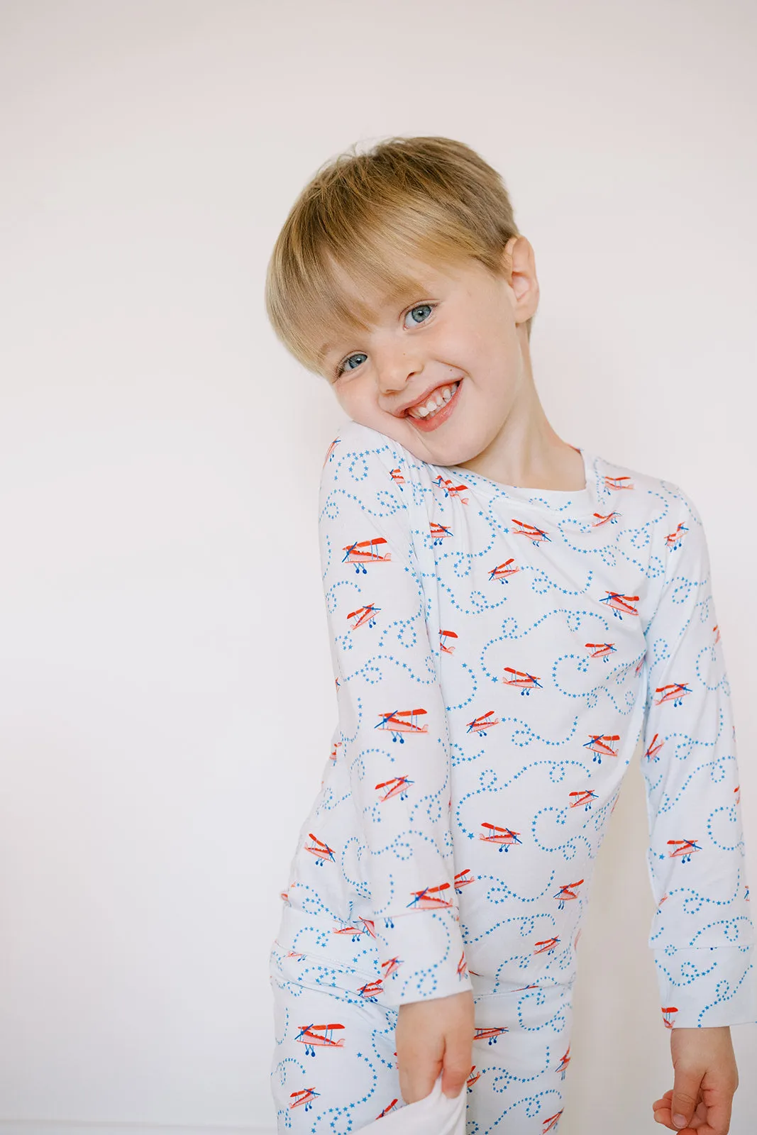 2 piece Airplane Pajamas