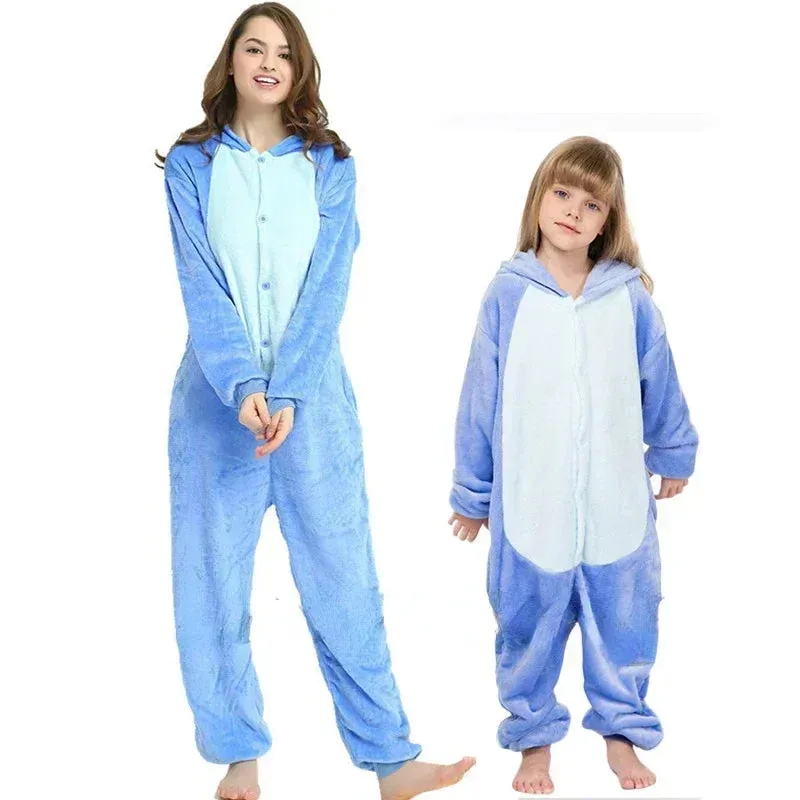 4 8 10 12 14 16 Years Girls Purple Pink Jumpsuits Unicorn Pajamas Kigurumi Toddler Kids Hooded Flannel Home Wear Children Onesie