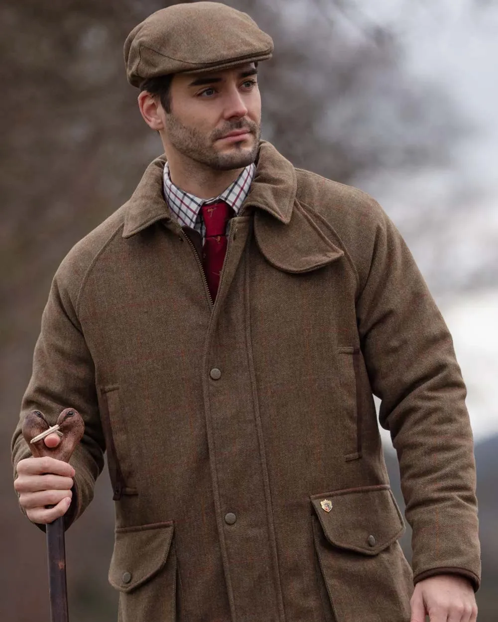 Alan Paine Combrook Tweed Waterproof Coat Clearance