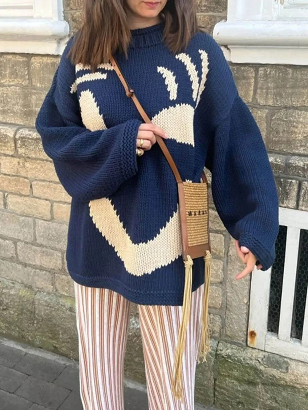 Alessandra – Women's Knitted Oversized Sweater
