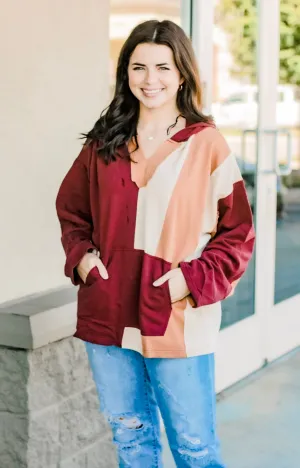 All Around Thankful Colorblock Hoodie