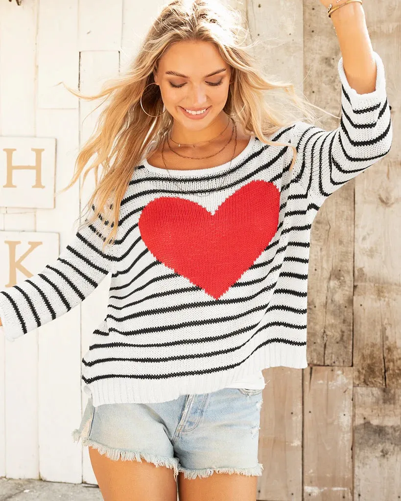 Amelie Heart Sweater
