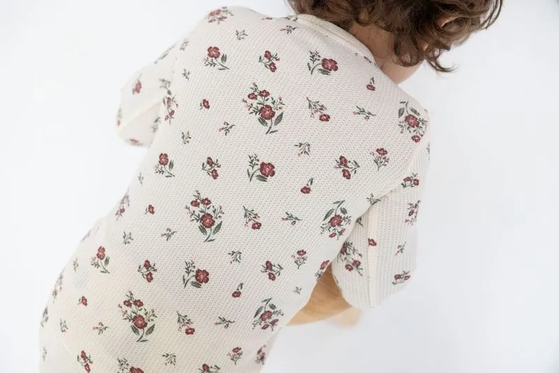 Angel Dear - Lounge Wear Set L/S - Misty Rose Floral