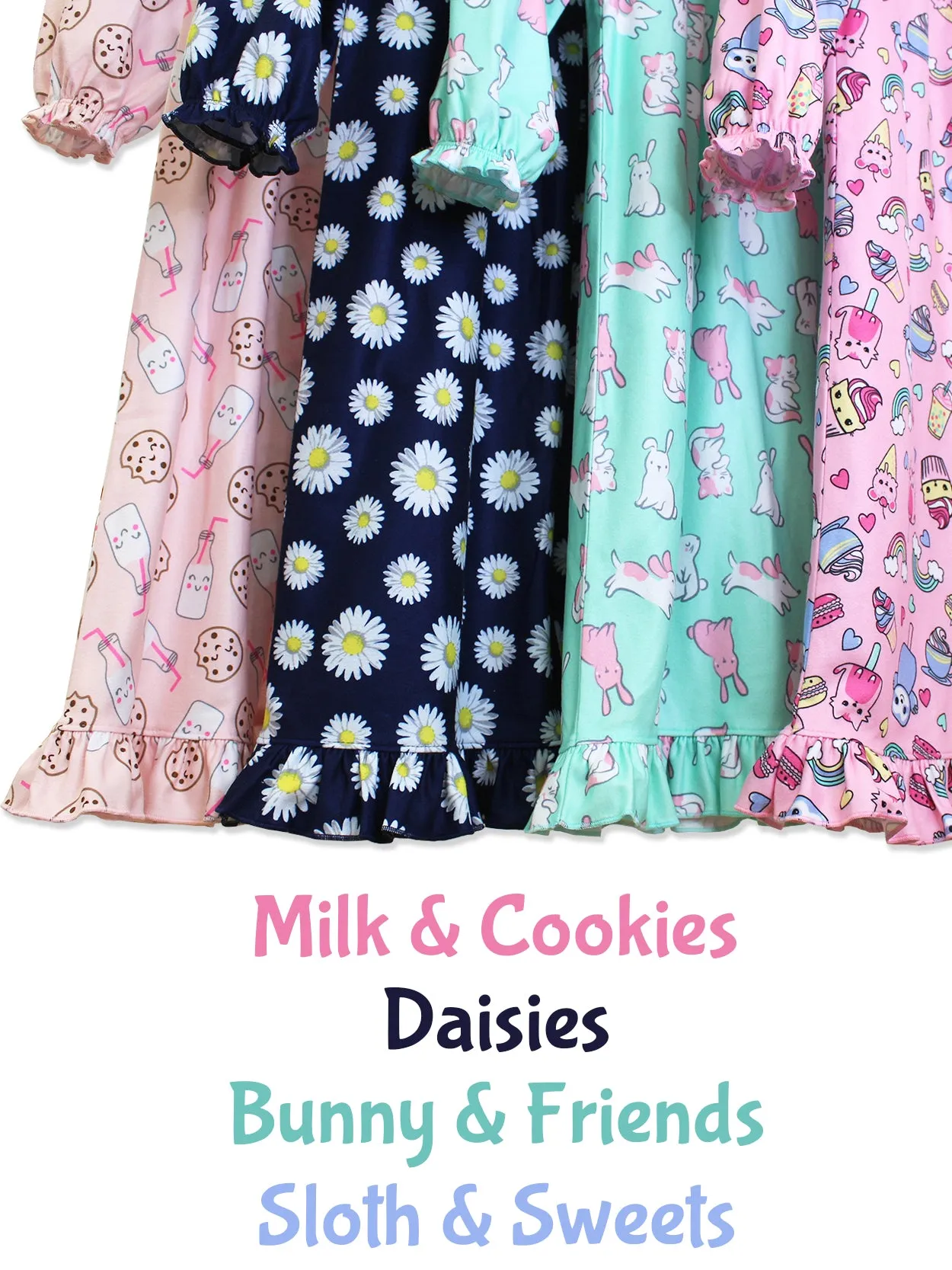 Animals Flannel Granny Gown Nightgown