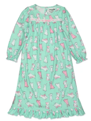 Animals Flannel Granny Gown Nightgown