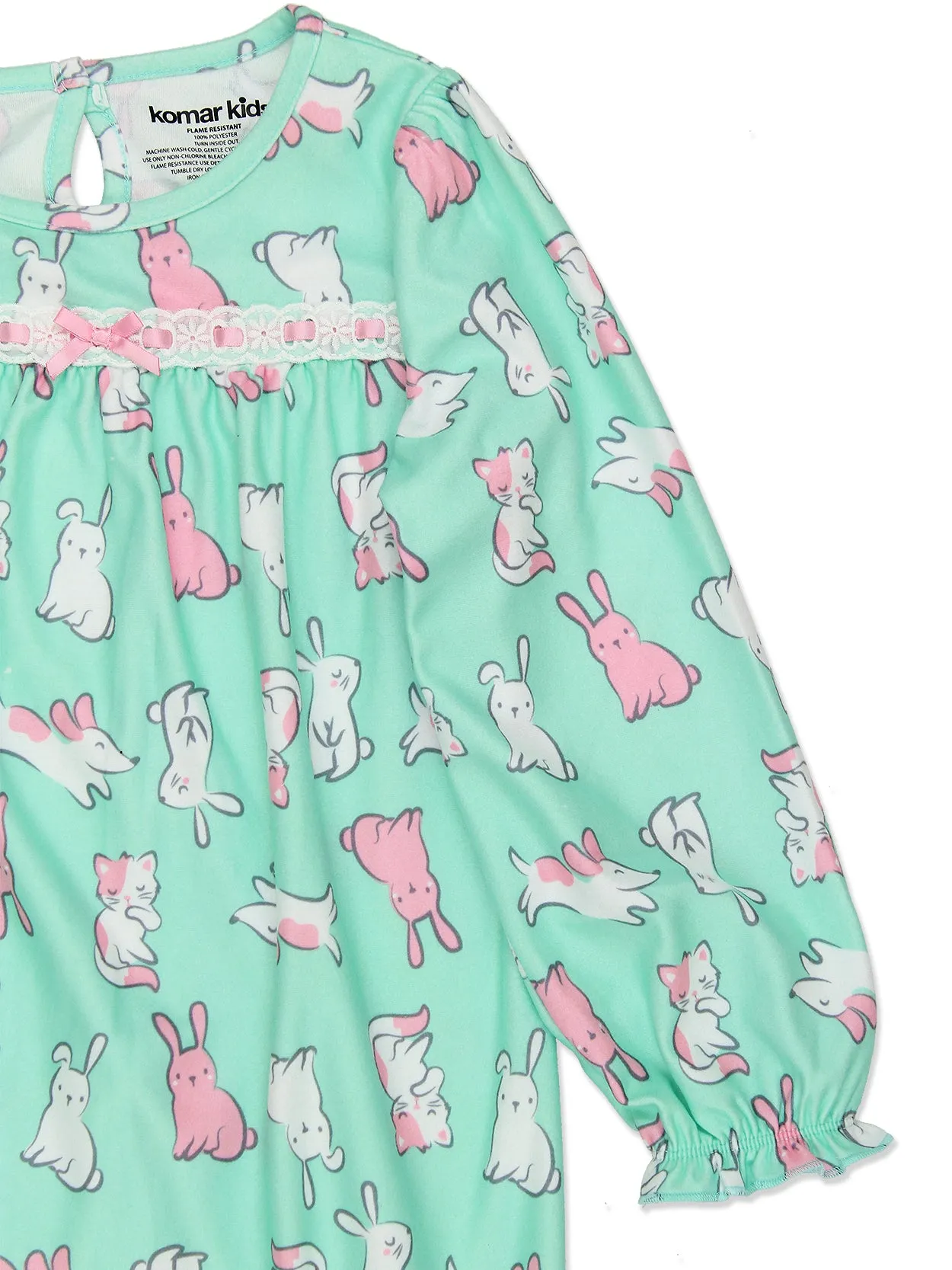 Animals Flannel Granny Gown Nightgown