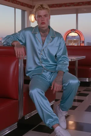 Aqua Burst Men Pajamas