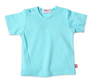 Aqua Short Sleeve Baby Tee Shirt