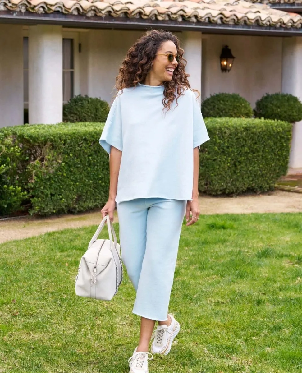 Audrey Short Sleeve Capelet Ice