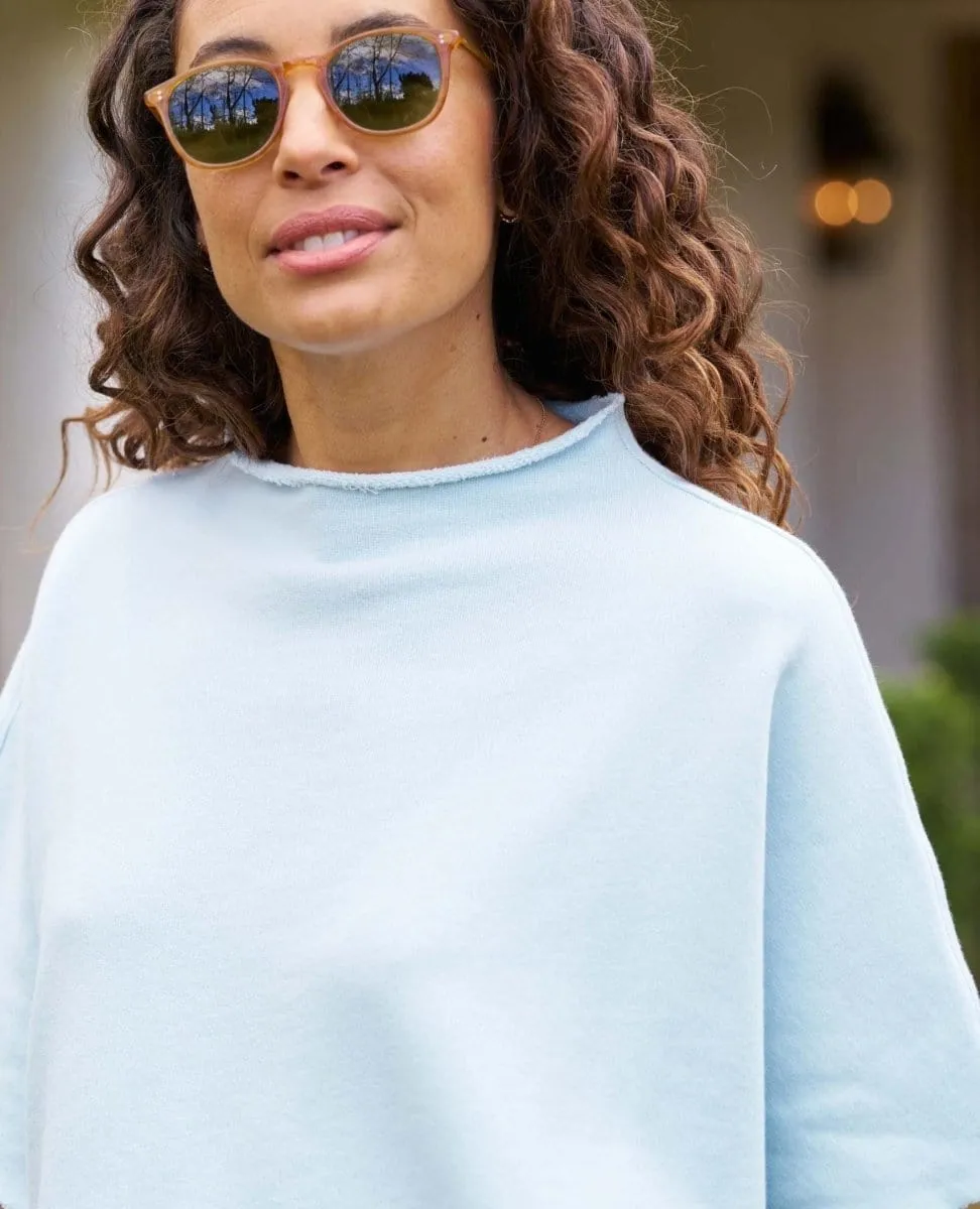 Audrey Short Sleeve Capelet Ice