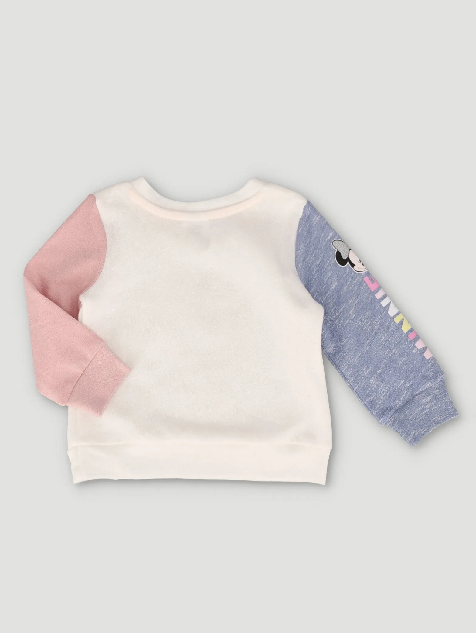 Baby Girls Minnie Colorblock Sweat Top - Cream