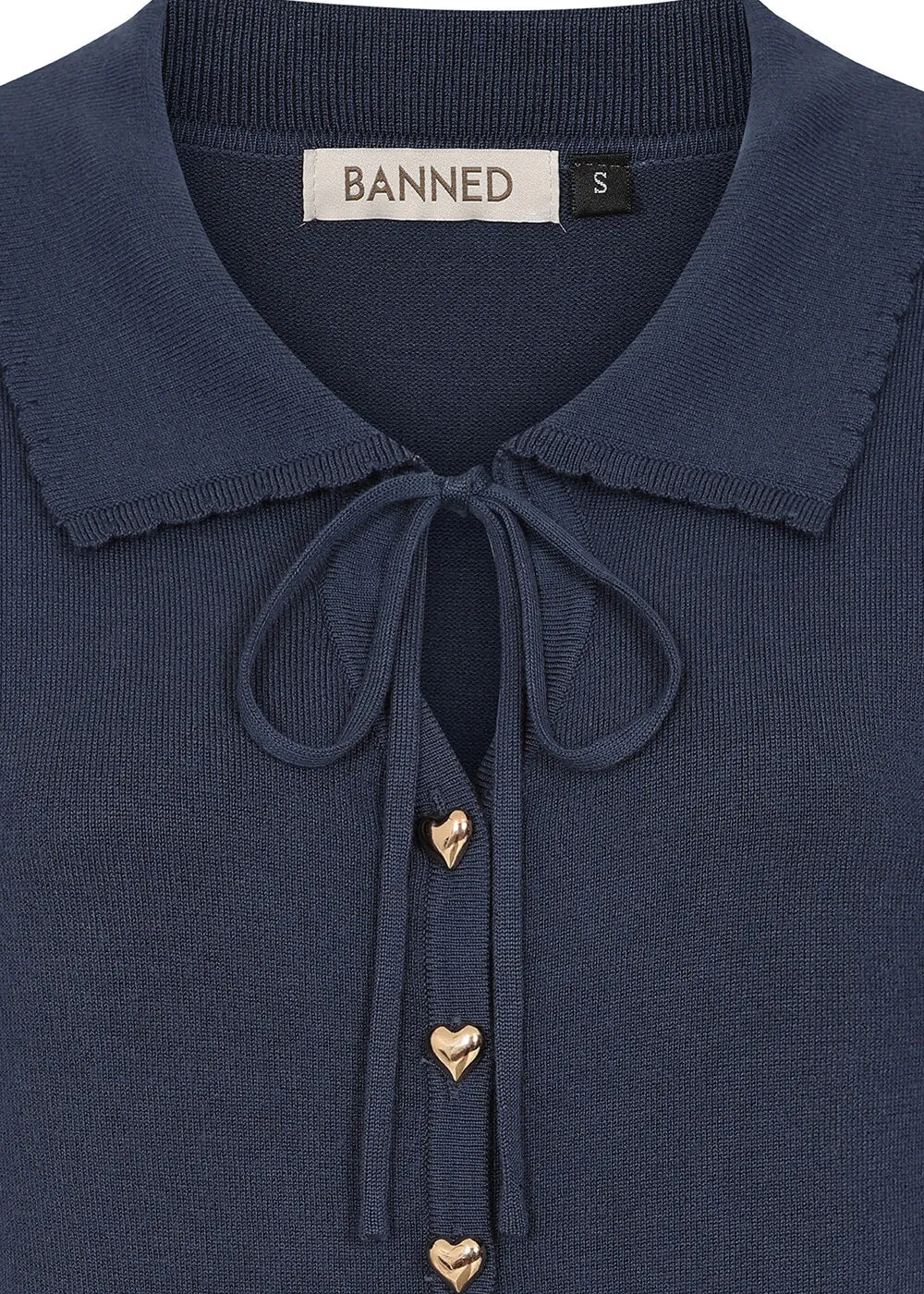 Banned Doris Cardigan Navy Blue