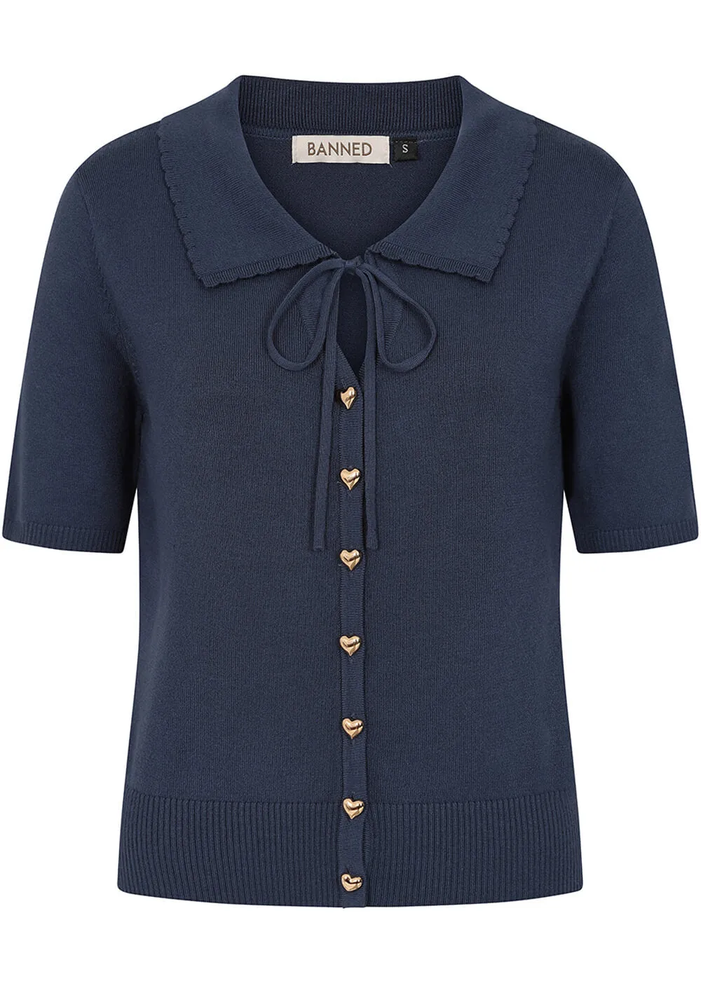 Banned Doris Cardigan Navy Blue