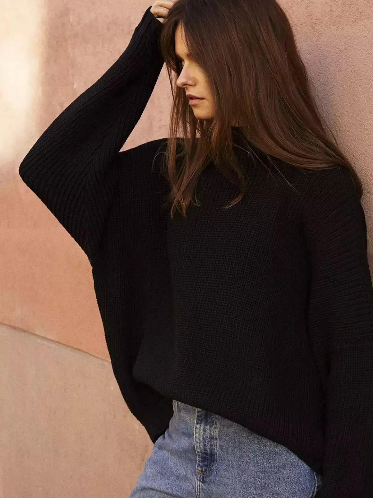 Batwing Sweater & Ruffle Skirt