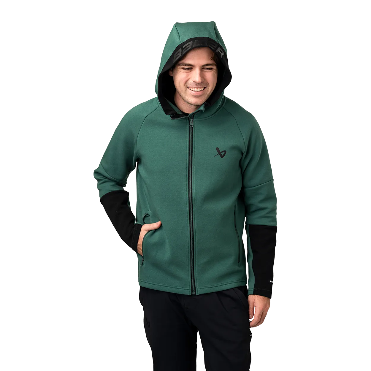 BAUER FLC COLORBLOCK FULLZIP SENIOR