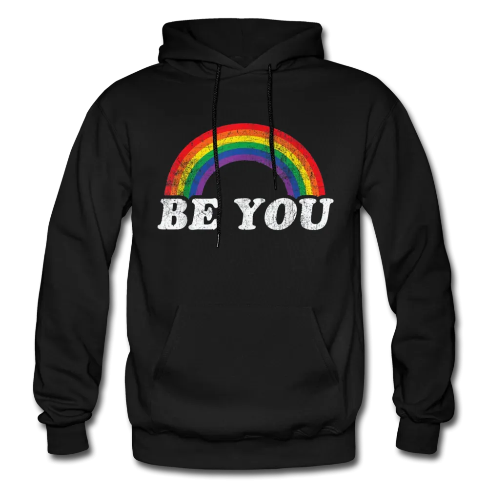 Be You LGBTQ Pride Rainbow Men's/Unisex Premium Adult T-Shirt