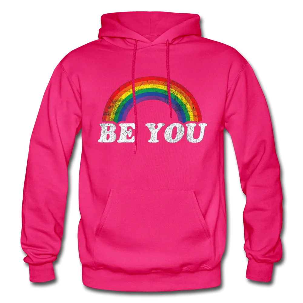Be You LGBTQ Pride Rainbow Men's/Unisex Premium Adult T-Shirt