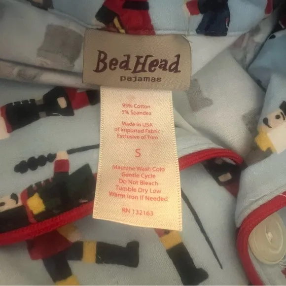 Bed Head PJs 2 Piece Pajamas Set Shirt Pants Organic Cotton Nutcracker Holiday