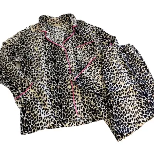 BedHead Pajamas Leopard Print Size XL Shirt Pants PJs Flannel Bed Head Womens