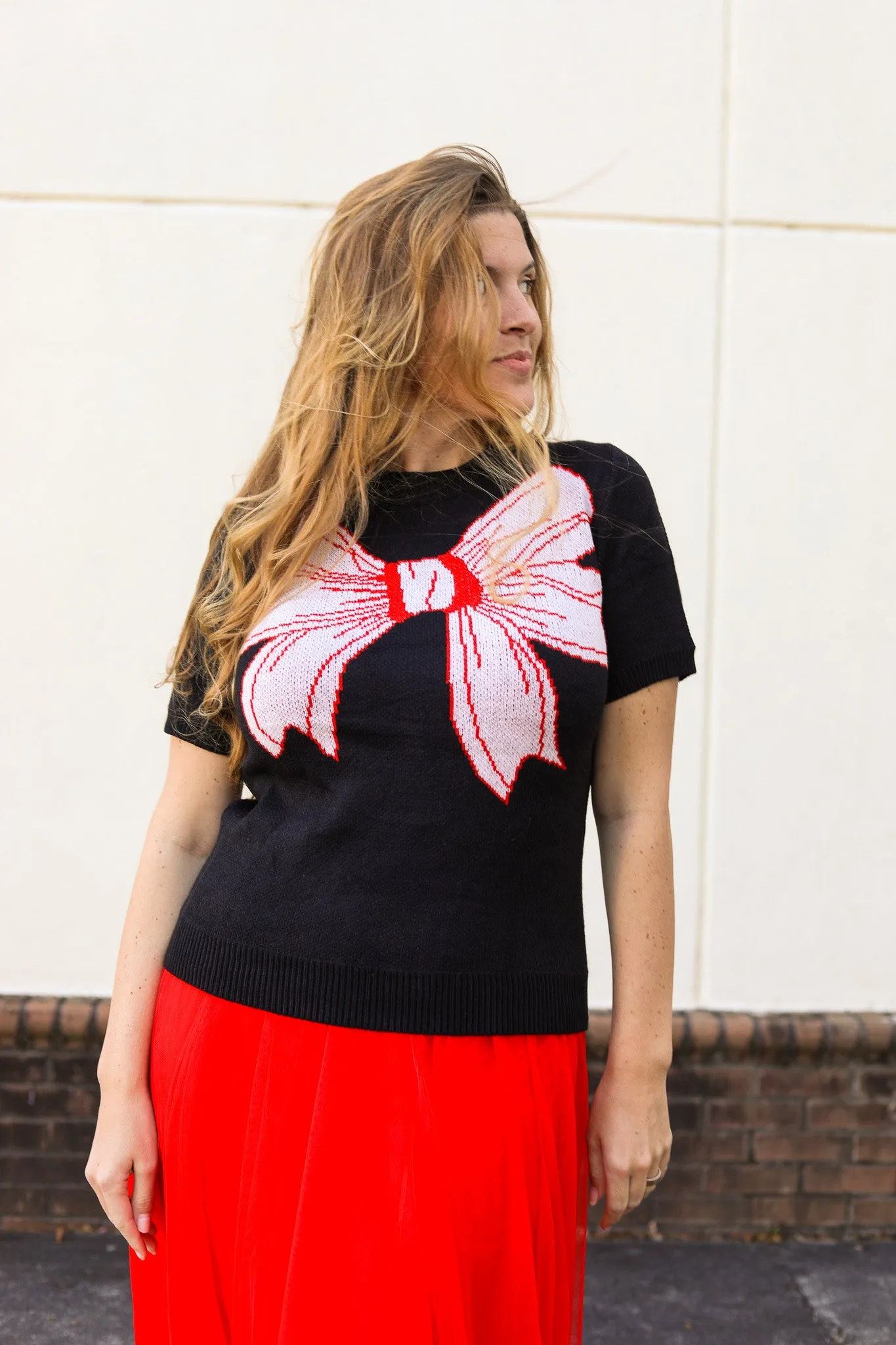 Black Bow Sweater