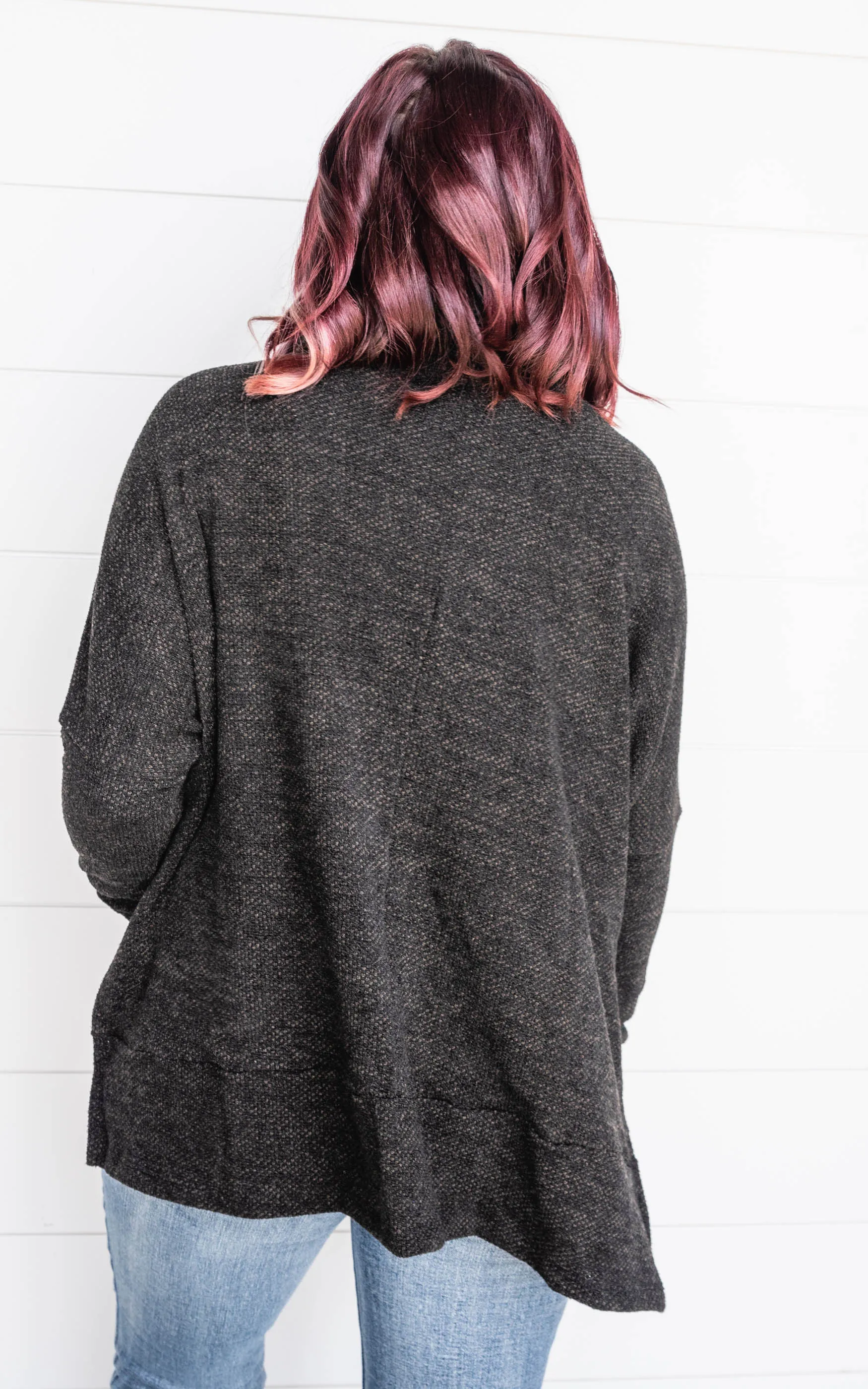 Black Cowl Neck Knit Top - Final Sale*