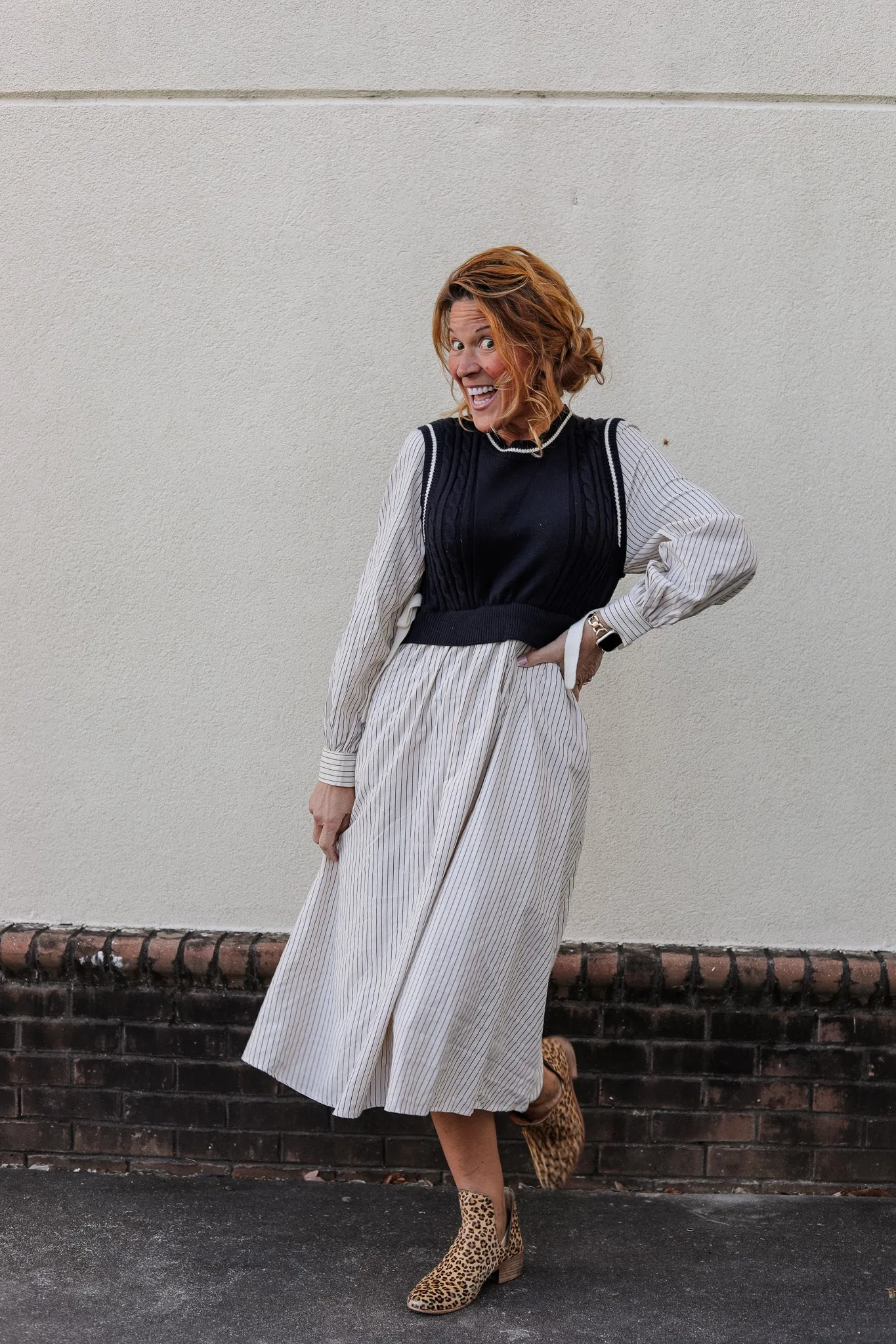 Blanche Sweater Vest Dress