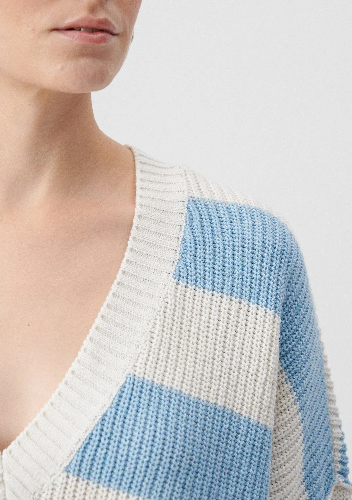 Blue Striped Sweater
