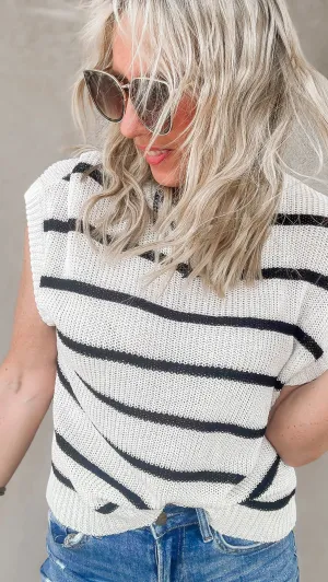 Boardwalk Babe Striped Sleeveless Top