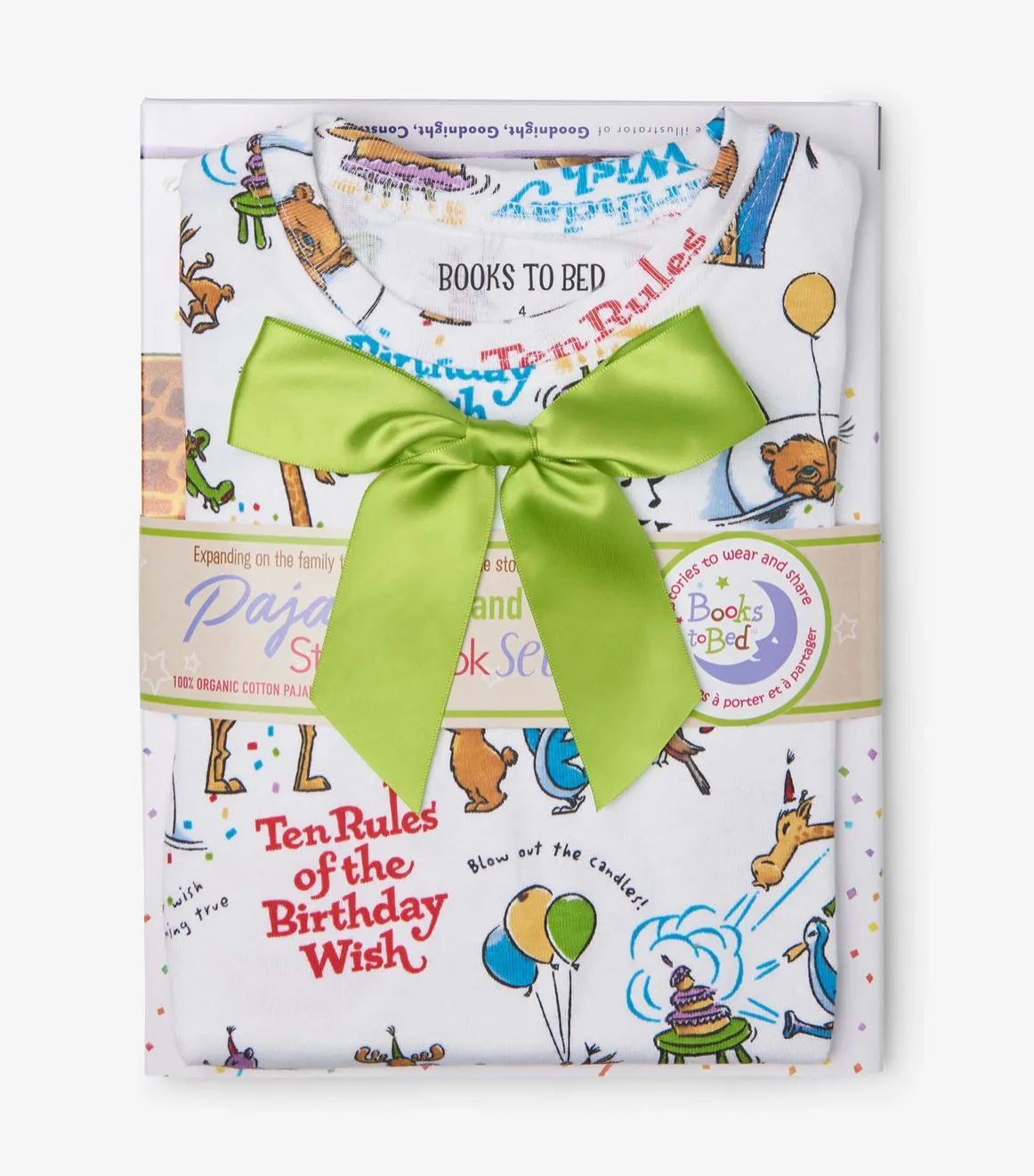 Books to bed - Ten Rules of the Birthday Wish Book and Pajama Set