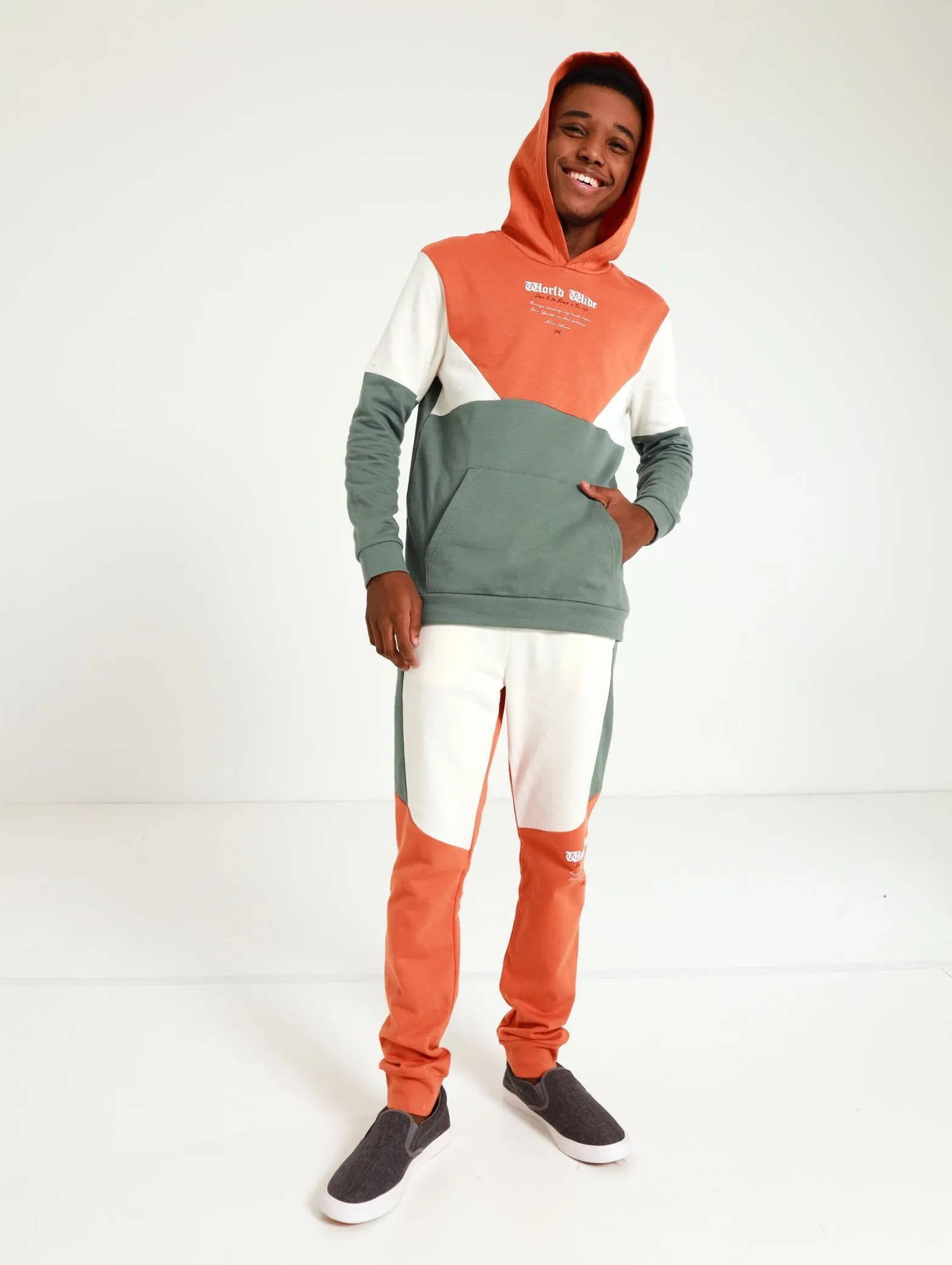 Boys Colorblock Fashion Hoody