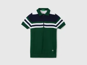 Boy's Regular Fit Polo Collar Striped Sweaters
