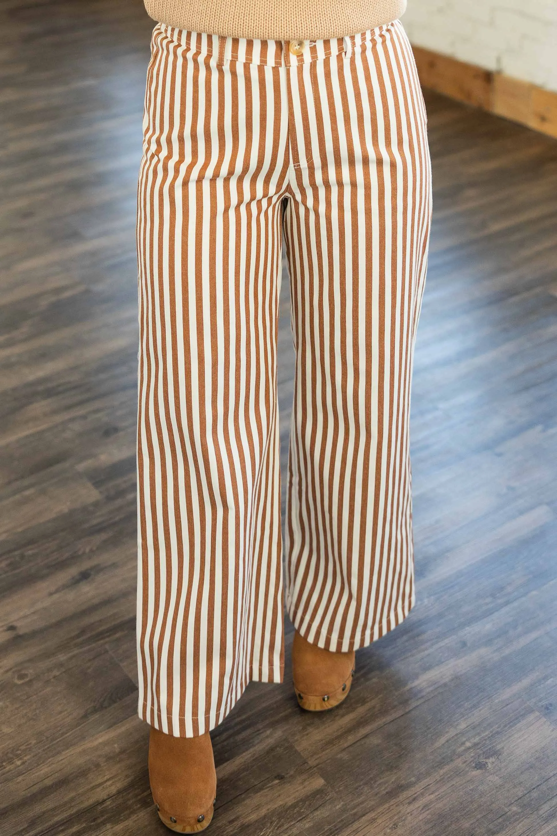 BUCKY WIDE LEG STRIPED PANTS