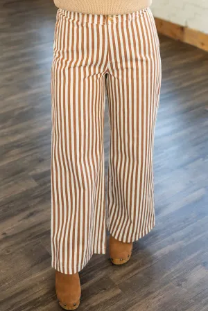 BUCKY WIDE LEG STRIPED PANTS