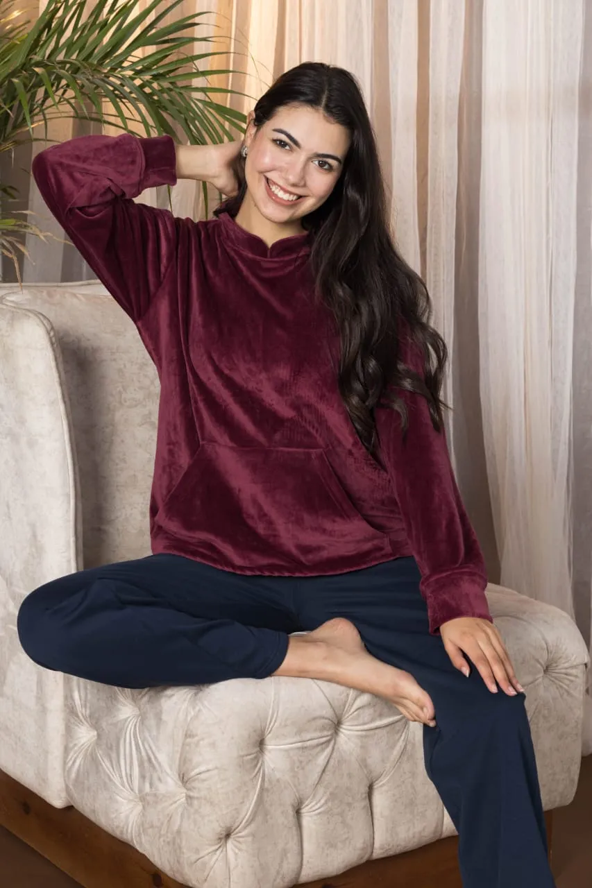 Burgundy pajamas