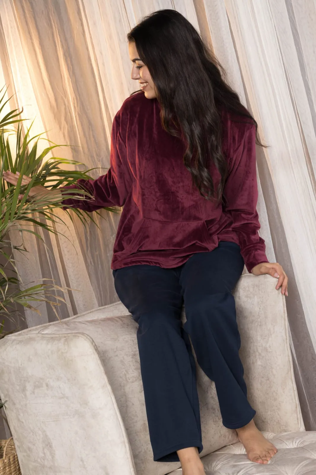 Burgundy pajamas