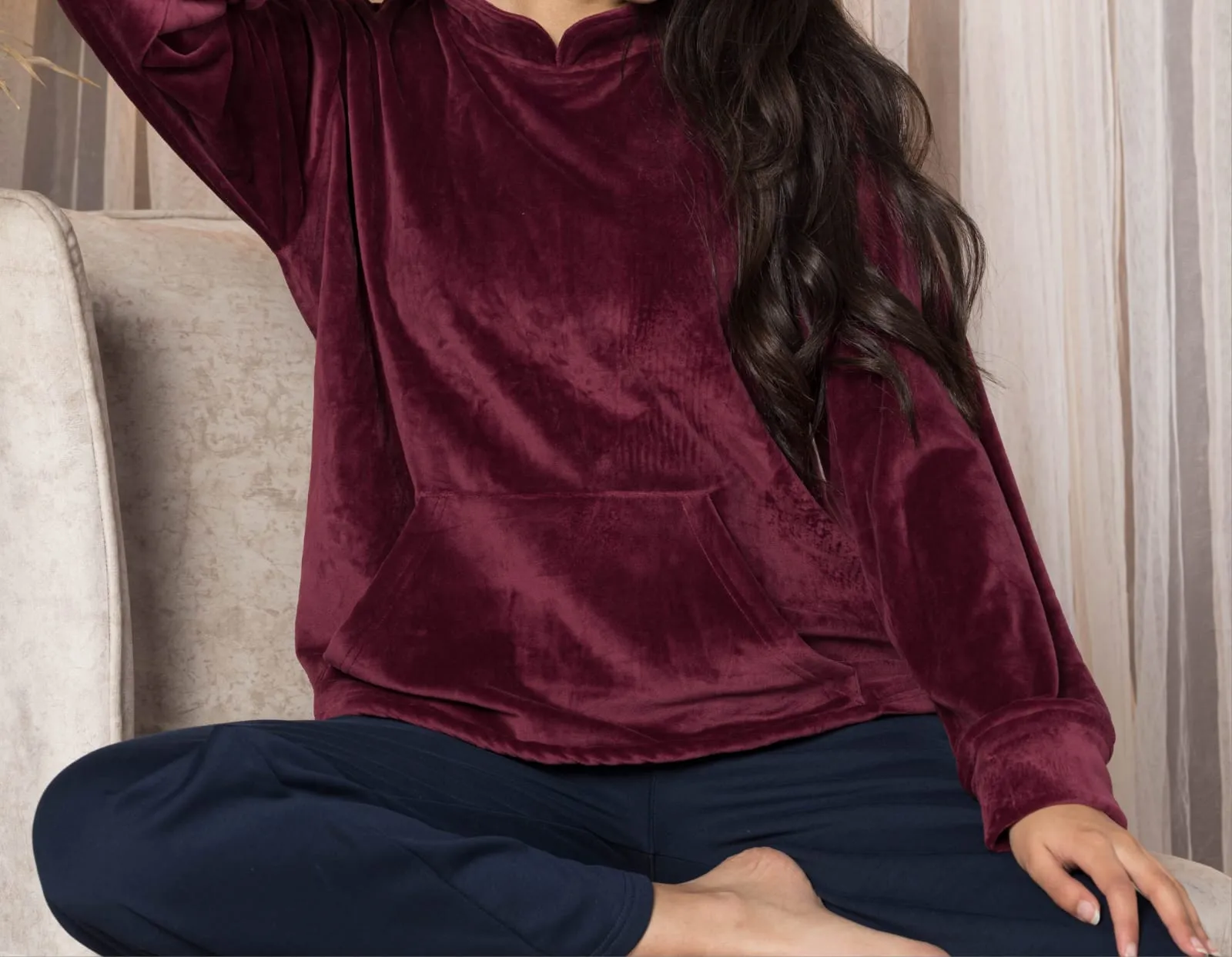 Burgundy pajamas