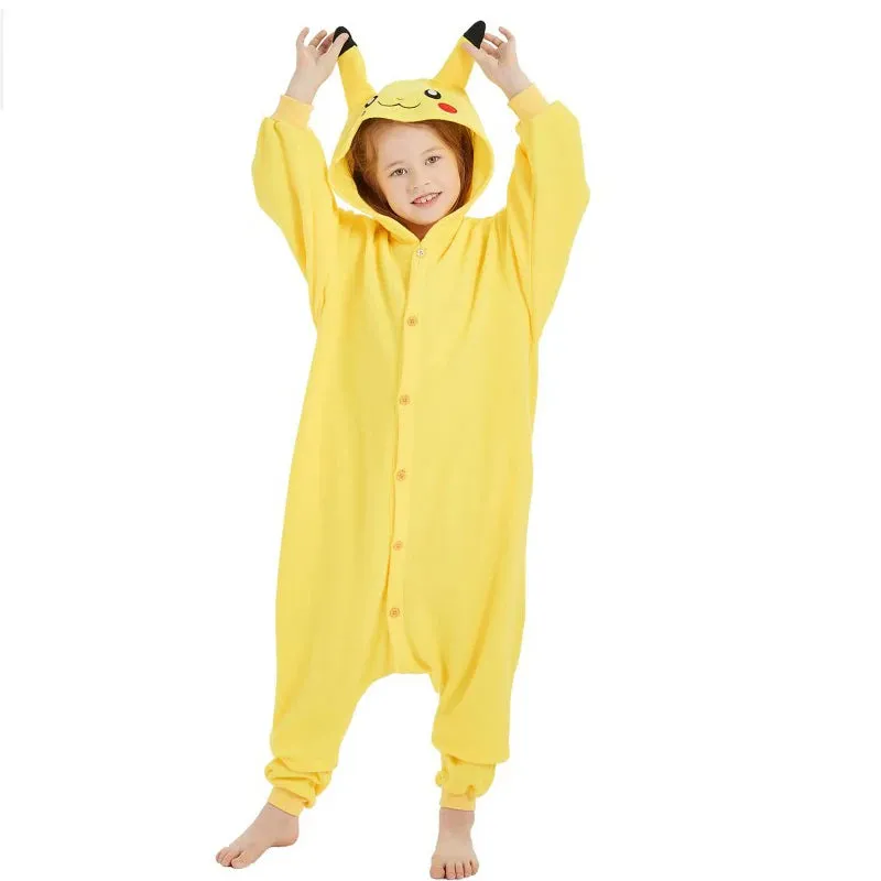 Cartoon Kids Onesie Children Kigurumi Pajamas Monster Christmas Kigurumi Cosplay Costume Warm Sleepwear Anime One-Piece Pijamas