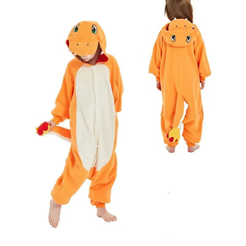 Cartoon Kids Onesie Children Kigurumi Pajamas Monster Christmas Kigurumi Cosplay Costume Warm Sleepwear Anime One-Piece Pijamas