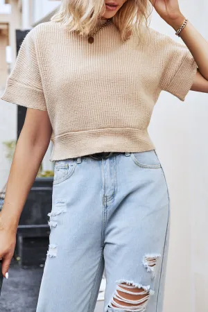 Casual Simplicity Solid O Neck Tops