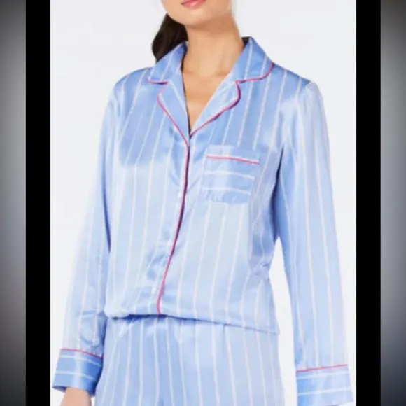 Charter Club • Silky Blue Striped Pajamas