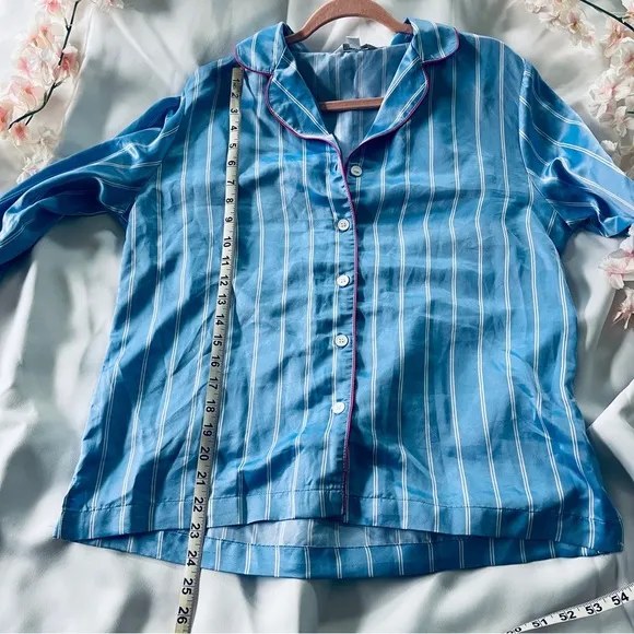 Charter Club • Silky Blue Striped Pajamas